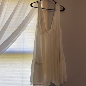 White Flowy Dress